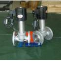 -ZCG with radiation fins steam thermal oil electromagnetic valve high temperature stainless steel flange electromagnetic valve D