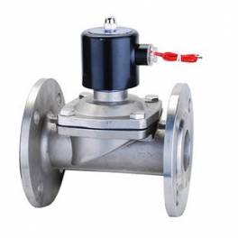 -stainless steel electromagnetic valve 304 stainless steel flange electromagnetic valve 2W-40BF DN40 1.5