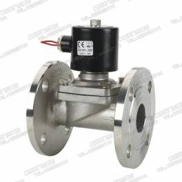 2W-50BF flange stainless steel electromagnetic valve DN50 2 inch waterproof electromagnetic valve