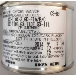 RIKEN KEIKI oxygen sensor OS-B7 applicable to OX-1 OX-2 GX-111 apparatus