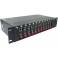 NCR-1400D 14 slots 2U double power optical fiber transceiver rack 220V -48V dedicated