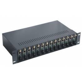14 slots optical fiber rack NetLink dedicated double power optical fiber transceiver rack