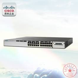 Cisco genuine Cisco WS-C3750X-24S-S 24 1G three layers optical fiber interchanger