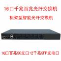 16 smart optical fiber interchanger 2 1G SFP burring 16 100M SC module burring monitored dedicated