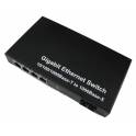 10 100 1000M 1G electricty optical fiber transceiver 1 4 interchanger single multimode SC LC