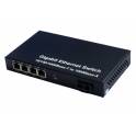 4 1G network optical terminal units electricty optical fiber transceiver 1 4 interchanger multimode 550 SC