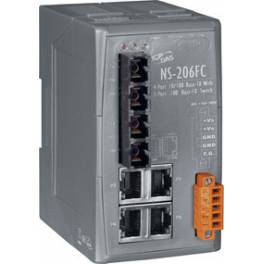 NS-206FC with optical fiber 4 port 10 100Base-T interchanger