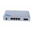 POE interchanger simple module optical fiber 1 4 interchanger 4 electricty support 4 POE power supply