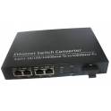 4 1G high definition network optical terminal units electricty optical fiber transceiver 1 4 interchanger simple module 20KM