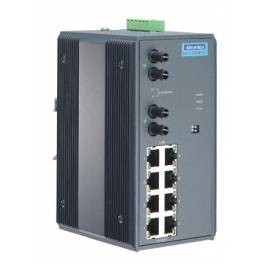 EKI-7529MI 8 and 2 multimode ST optical fiber port interchanger