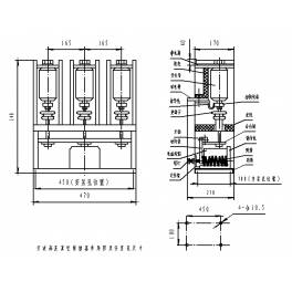 CKG4-400 12KV high pressure vacuum AC contact HB