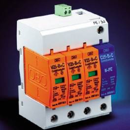 three phase power supply thunder preventer V25-B and C 3 and NPE-FS surge protector