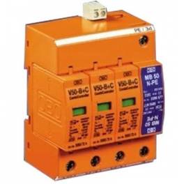 German OBO V50-B and C 3 and NPE power supply thunder preventer obo surge protector Warranty