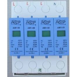 ASP three phase 380V power supply distribution box lightning-protection module AM1-80 4 surge protector 4P