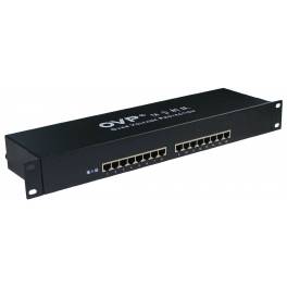 16 100M rack-mounted network thread jamming signal thunder preventer RJ45 100M switch lightning-protection surge protect