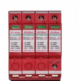 380V 4P three phase power supply thunder preventer 20-40KA surge protector