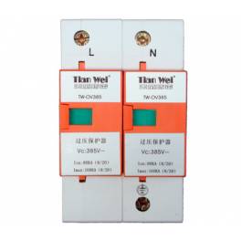 Single-phase power supply surge protector