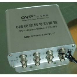 8 rack-mounted video signal thunder preventer video signal surge arrester surge protector