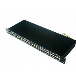 24 100M rack-mounted network thread jamming signal thunder preventer RJ45 100M switch lightning-protection surge protect
