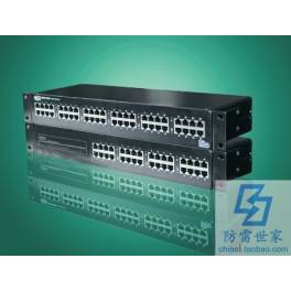 MIG signal network with 24 rack-mounted MIGRT-100 24 surge protector SPD