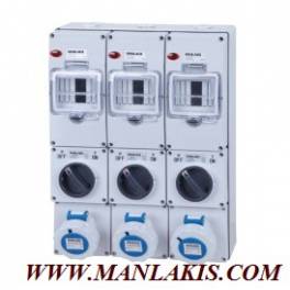 waterproof socket with switch fuse protect