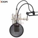 ICON O2 large diaphragm capacitive microphone shockproof frame heart-shaped point computer K recording microphone
