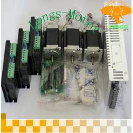 Ready Stock 3 57 stepping motor and driver and interface board and switching power supply CNC CNC